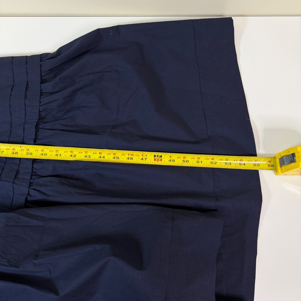 Quince Tiered Maxi Dress Womens Size Medium Organic Cotton Poplin Puff Sleeve - Picture 9 of 11